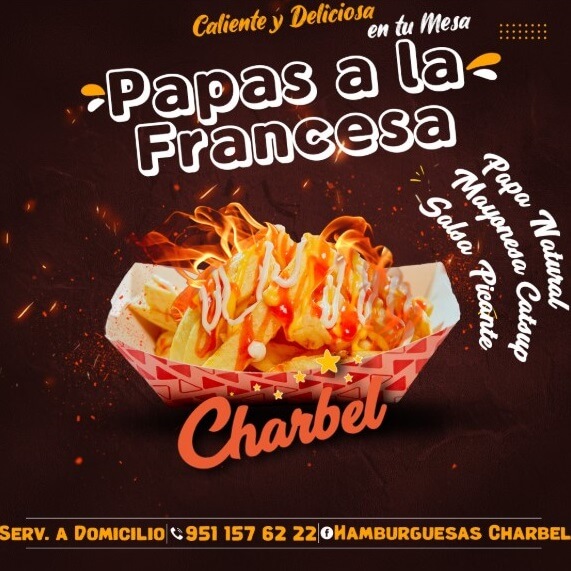 Papas a la francesa con mayonesa, catsup y salsa picante